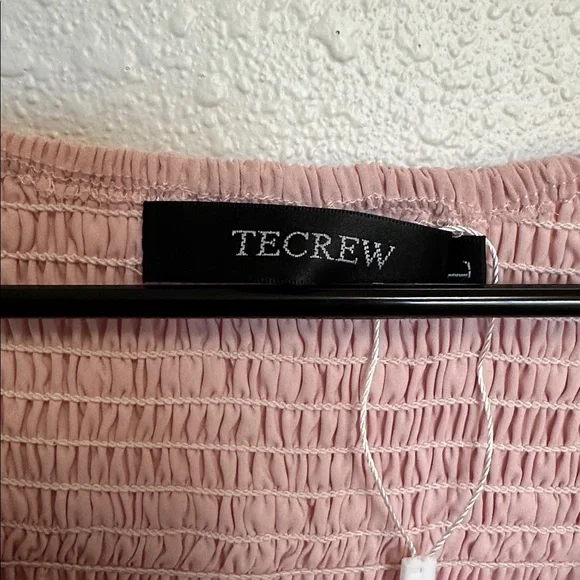 Pink Flowy Babydoll Textured Short Sleeve Dress Size Large - Picture 3 of 11